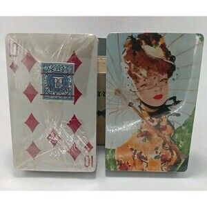 Rare Sealed 1988 GIBSON PIERRETTE Deco Ballroom Playing Cards-Cincinnati Ohio